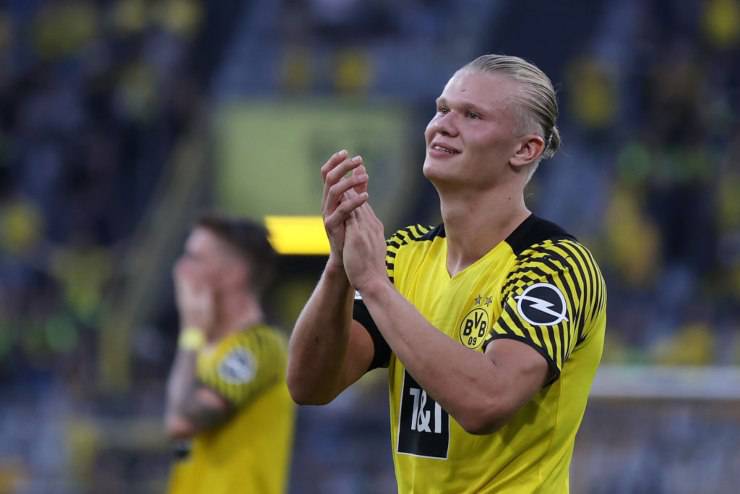 Haaland PSG Borussia Dortmund