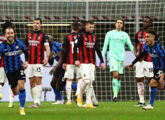 I calciatori del Milan tristi