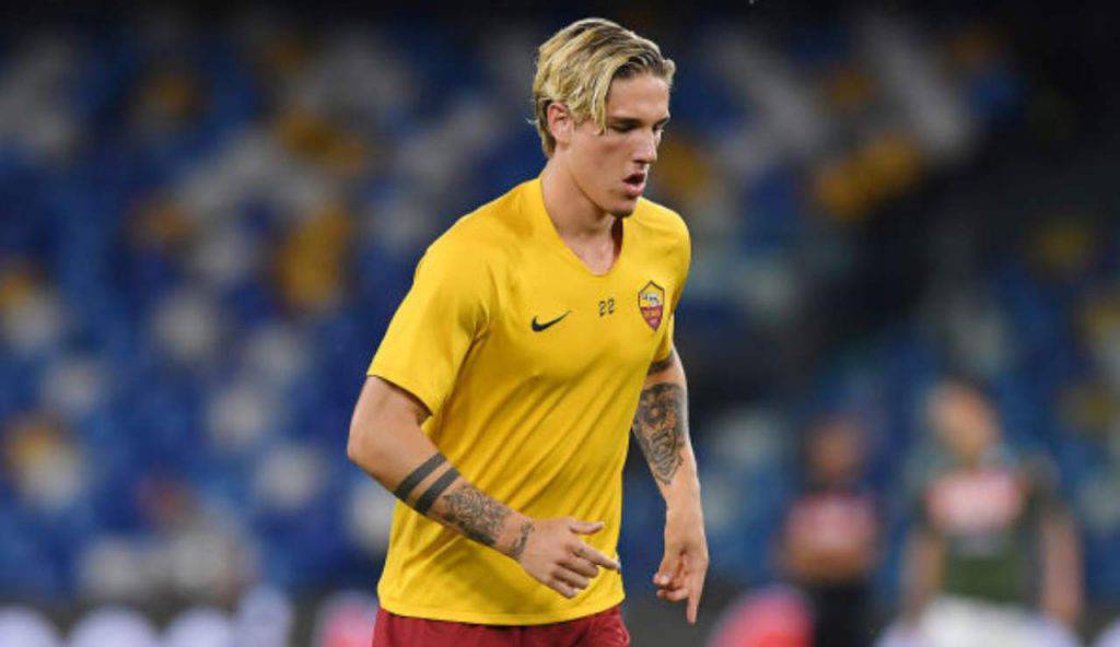 Zaniolo espulsione Roma-Fiorentina