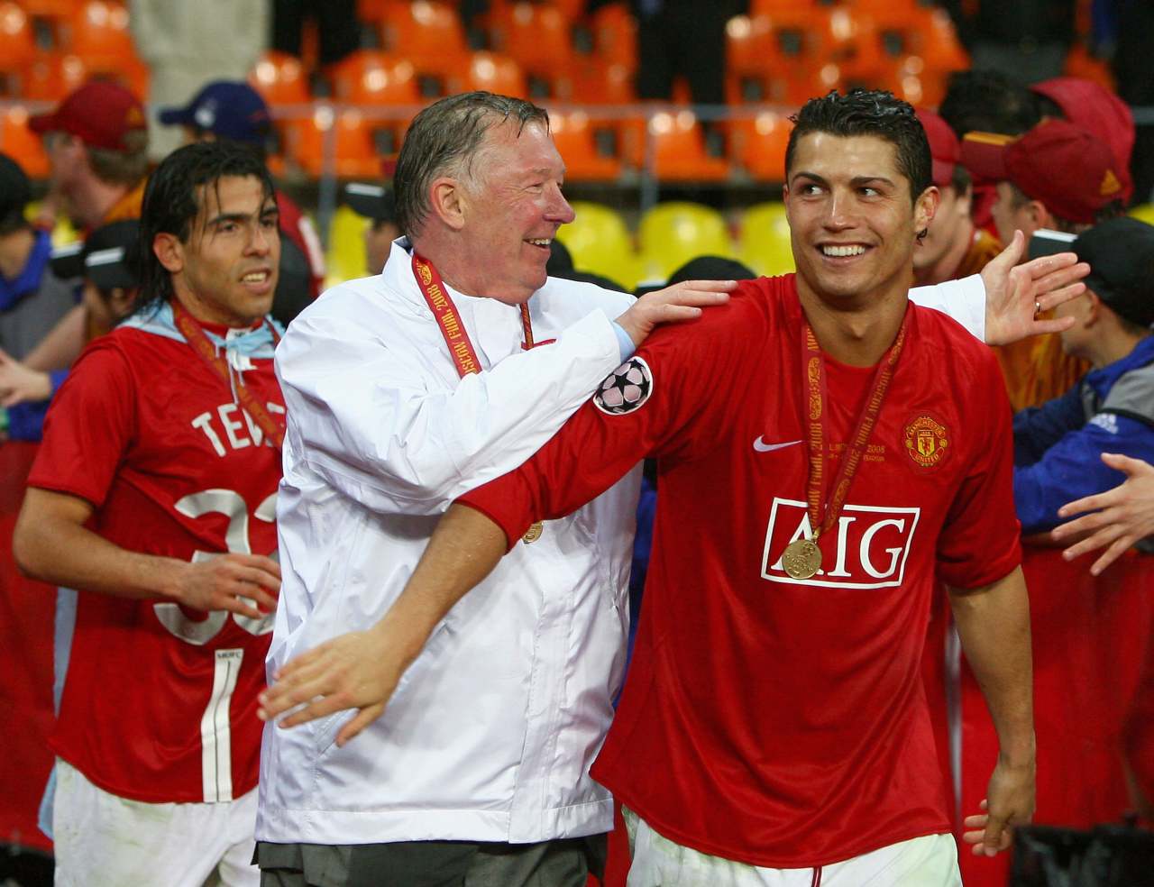 Cristiano Ronaldo e Sir Alex Ferguson ai tempi del Manchester United