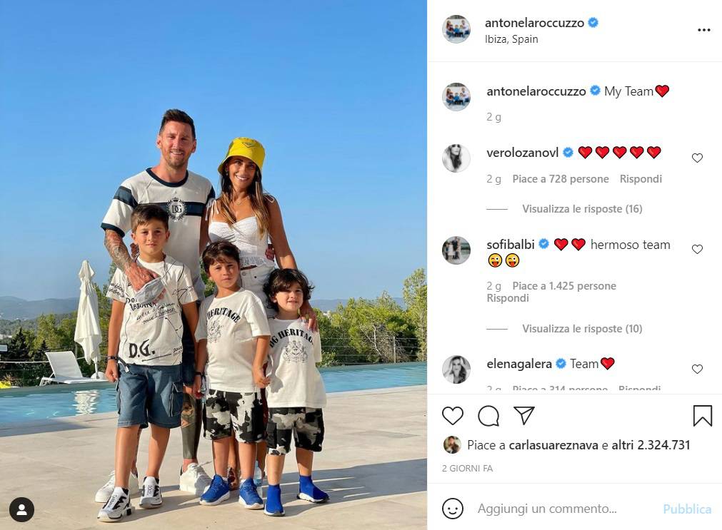 La famiglia di Leo Messi