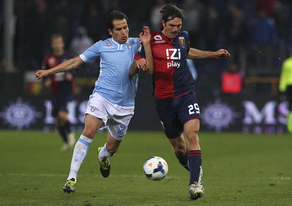 Cristian Ledesma in maglia Lazio