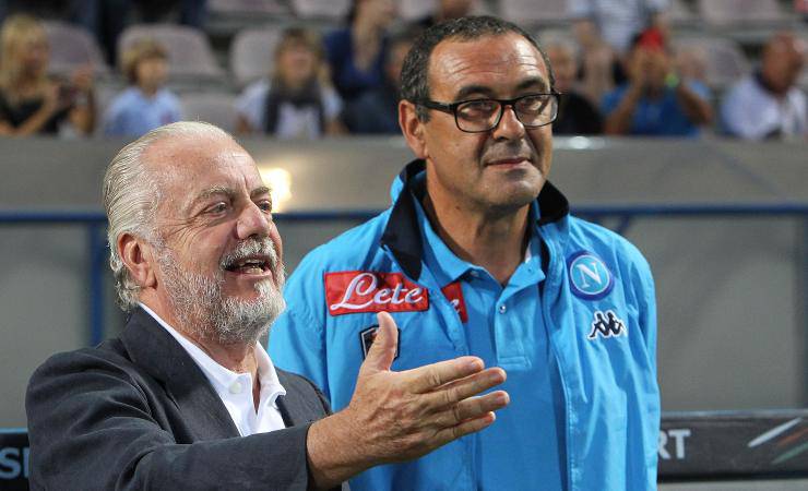 De Laurentiis e Sarri 