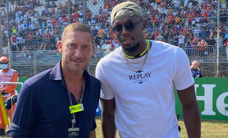 Totti e Bolt a Monza