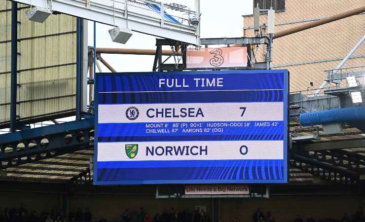 Chelsea-Norwich 7-0