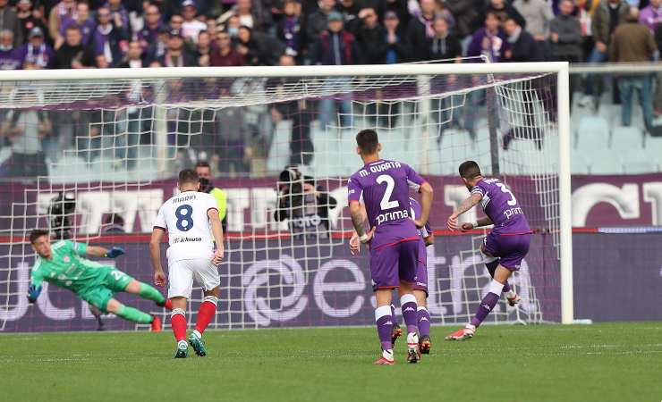 Cristiano Biraghi in Fiorentina-Cagliari 