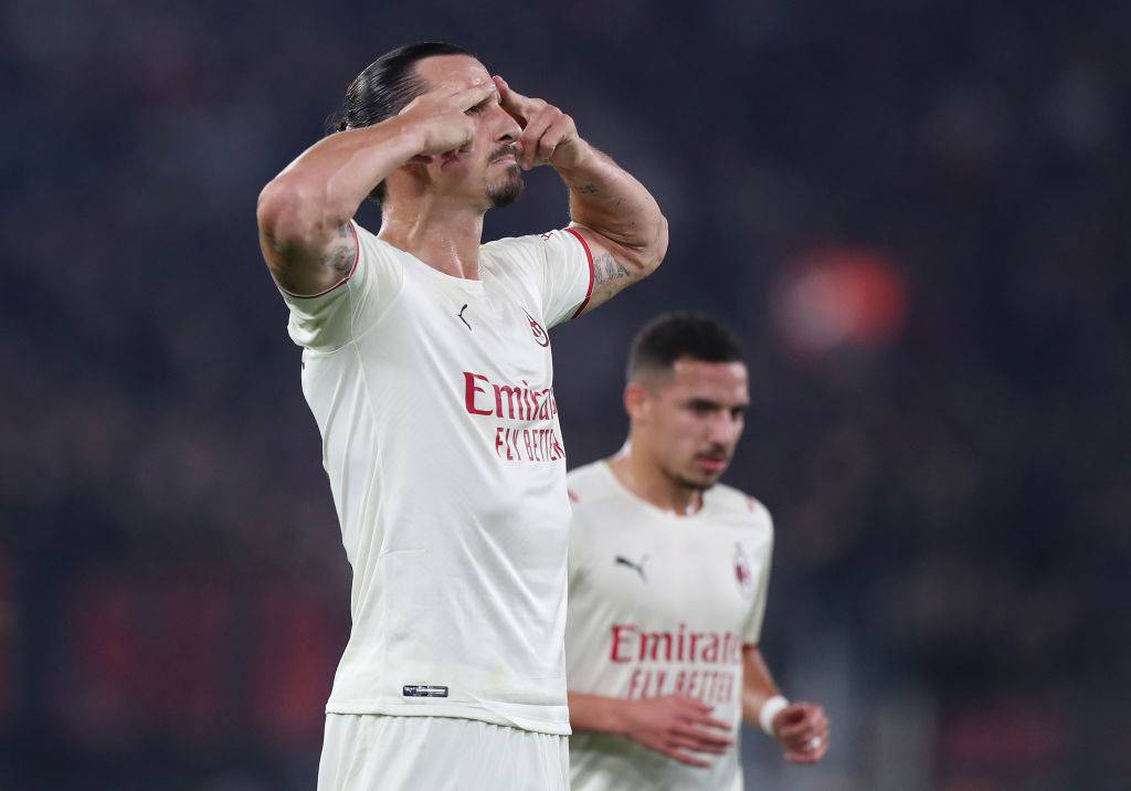 Ibrahimovic in gol Roma-Milan