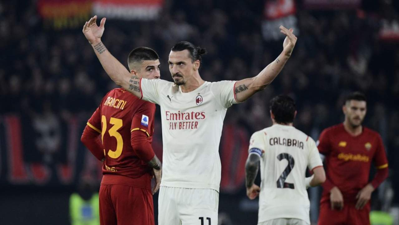Ibrahimovic, il gol da record sblocca Roma-Milan: l'esultanza provocatoria - FOTO