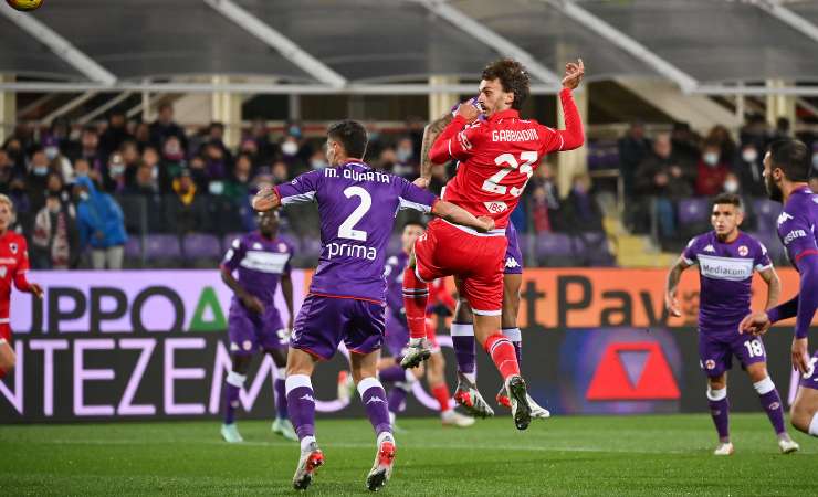 Azione di gioco Fiorentina-Sampdoria 