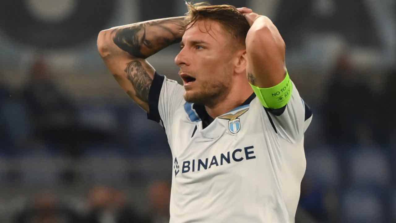 Immobile Lazio infortunio 