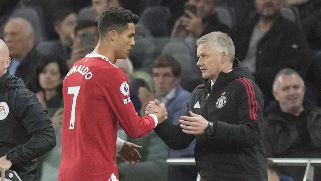 Cristiano Ronaldo e Solskjaer