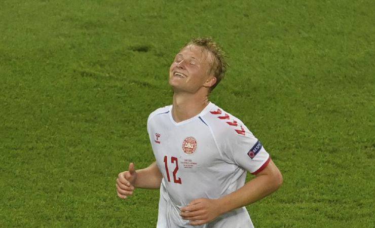 Dolberg, attaccante della Danimarca 