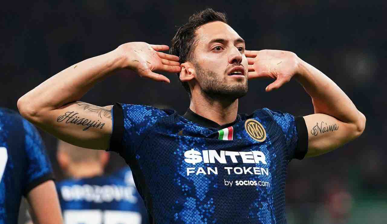 Calhanoglu Inter derby 