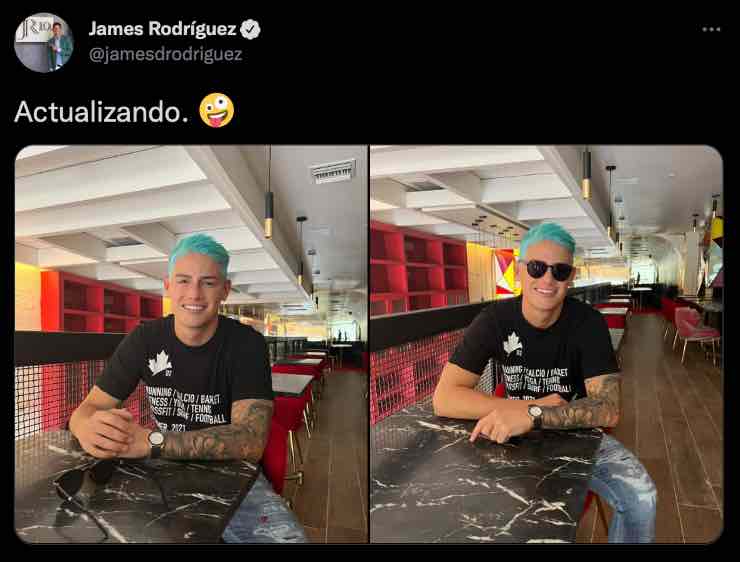 James Rodriguez capelli