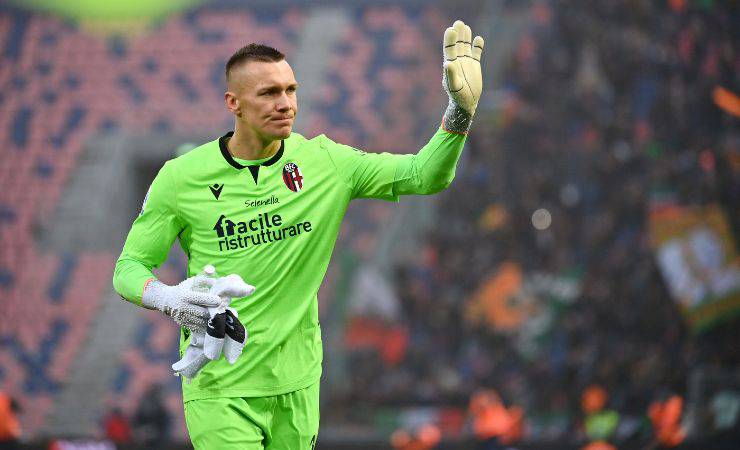 Skorupski, portiere del Bologna 