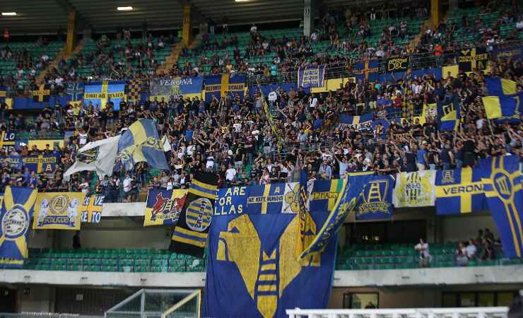 Tifosi dell'Hellas Verona al Bentegodi