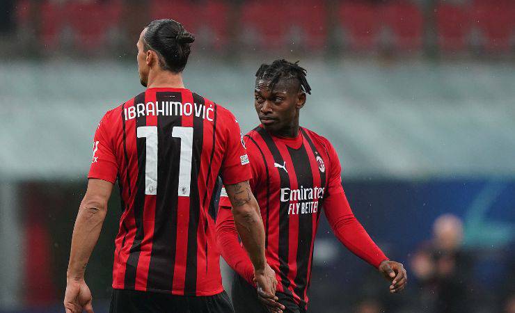 Zlatan Ibrahimovic e Rafael Leao 