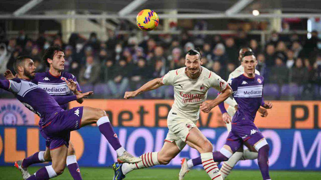 Zlatan Ibrahimovic in Fiorentina-Milan