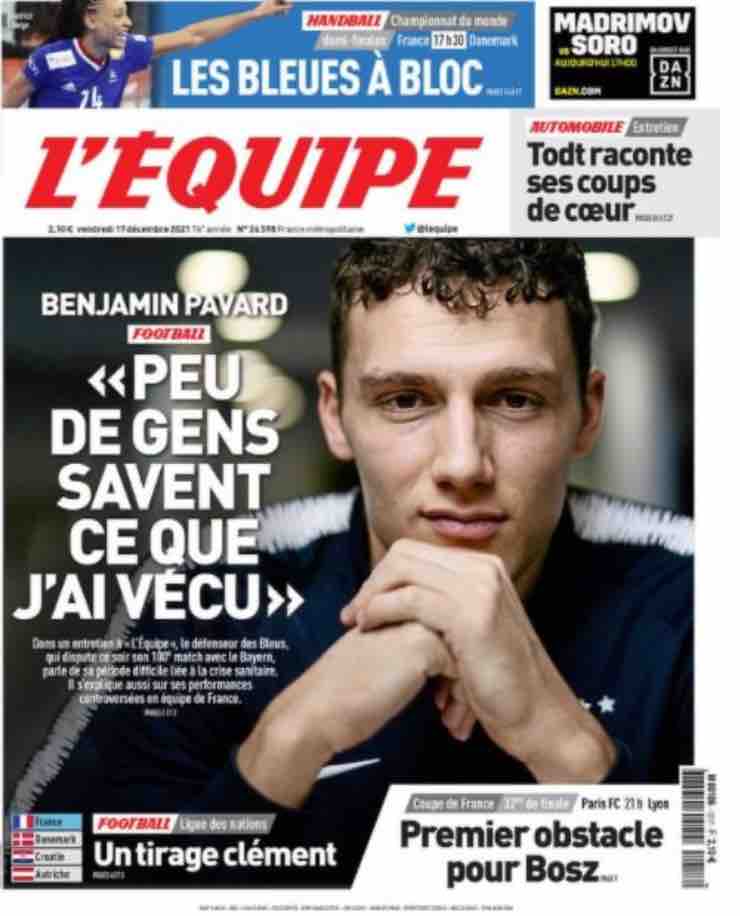 Pavard L'Equipe