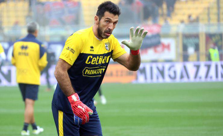 Buffon, portiere del Parma