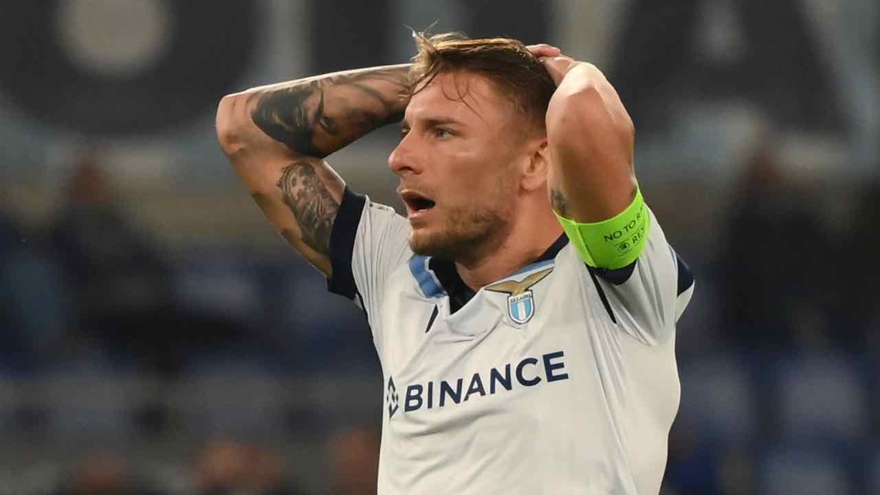 Immobile Lazio infortunio