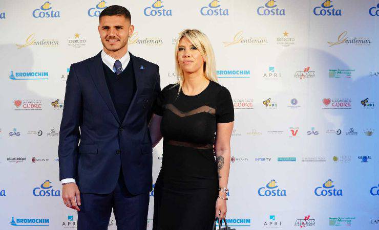 Icardi e la moglie Wanda Nara