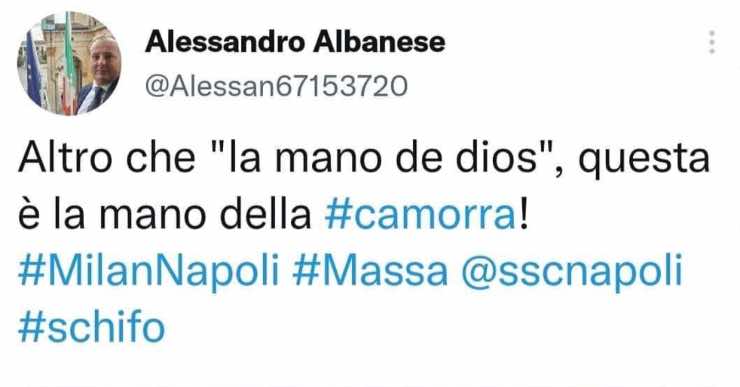 Alessandro Albanese tweet 