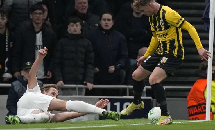 Nikolai Baden nel match contro il Tottenham 