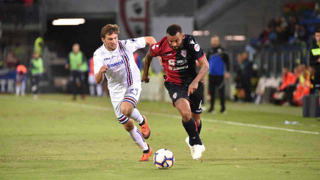 Azione in Cagliari-Sampdoria 