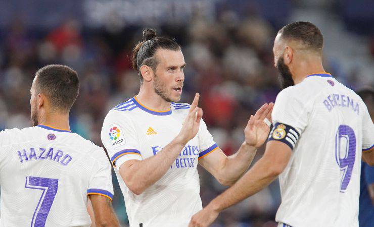 Bale esulta con Benzema 