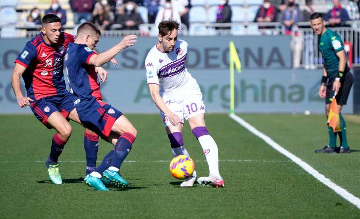 Castrovilli in Cagliari-Fiorentina 