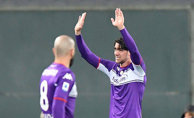 Dusan Vlahovic, attaccante della Fiorentina 