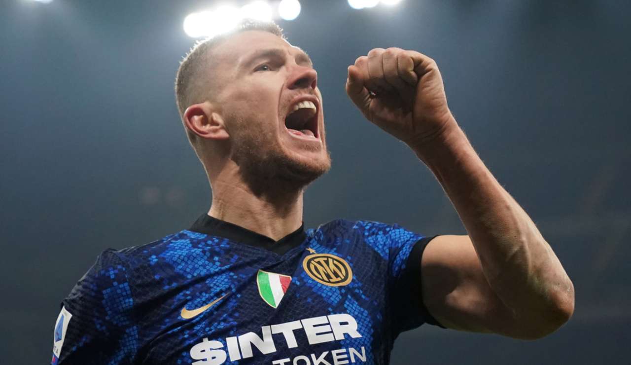 Dzeko Lukaku Inter 