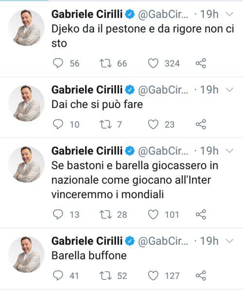 Gabriele Cirilli Twitter