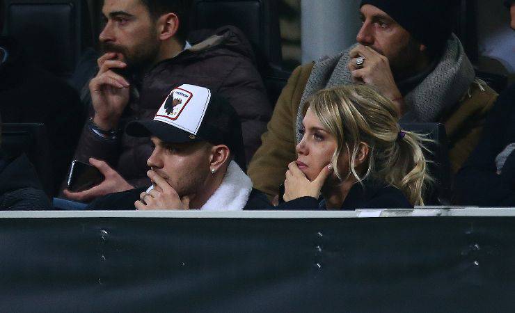 Icardi e Wanda Nara allo stadio