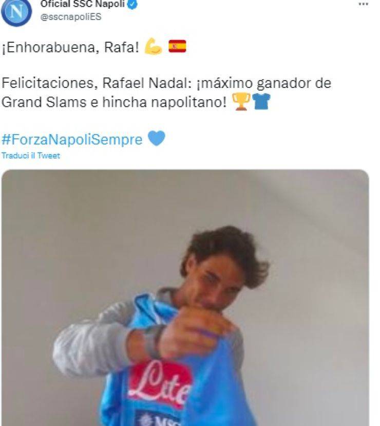 Nadal maglia napoli