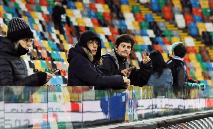 Tifosi allo stadio Friuli 