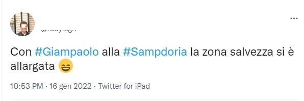 Tifoso contro il ritorno di Giampaolo