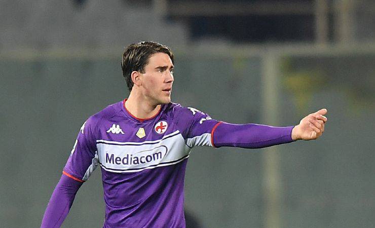 Vlahovic parla con la Fiorentina 