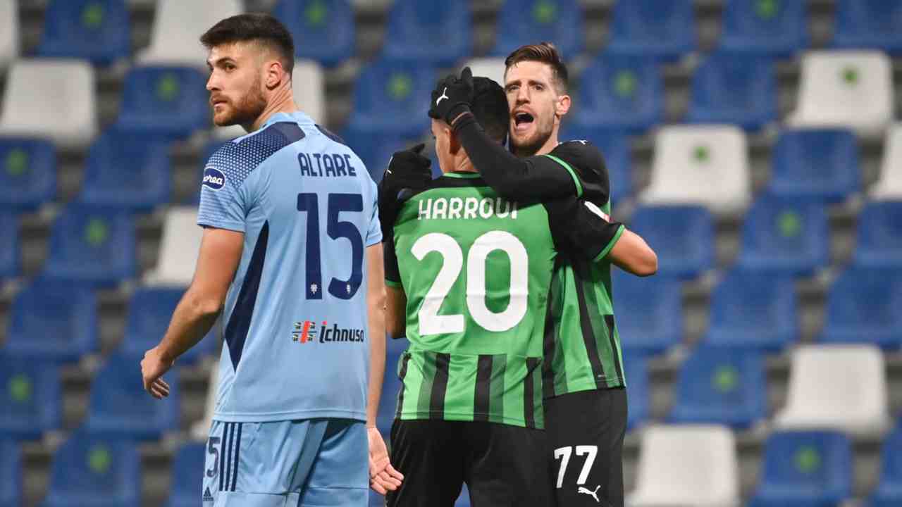 highlights Sassuolo-Cagliari