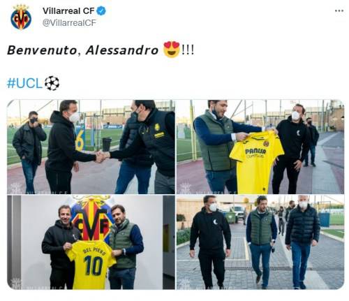 Del Piero Villarreal Juve