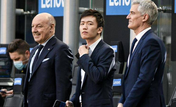 Il presidente Zhang con Marotta 