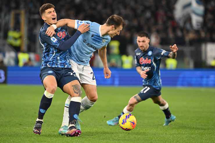 Lazio-Napoli parapiglia