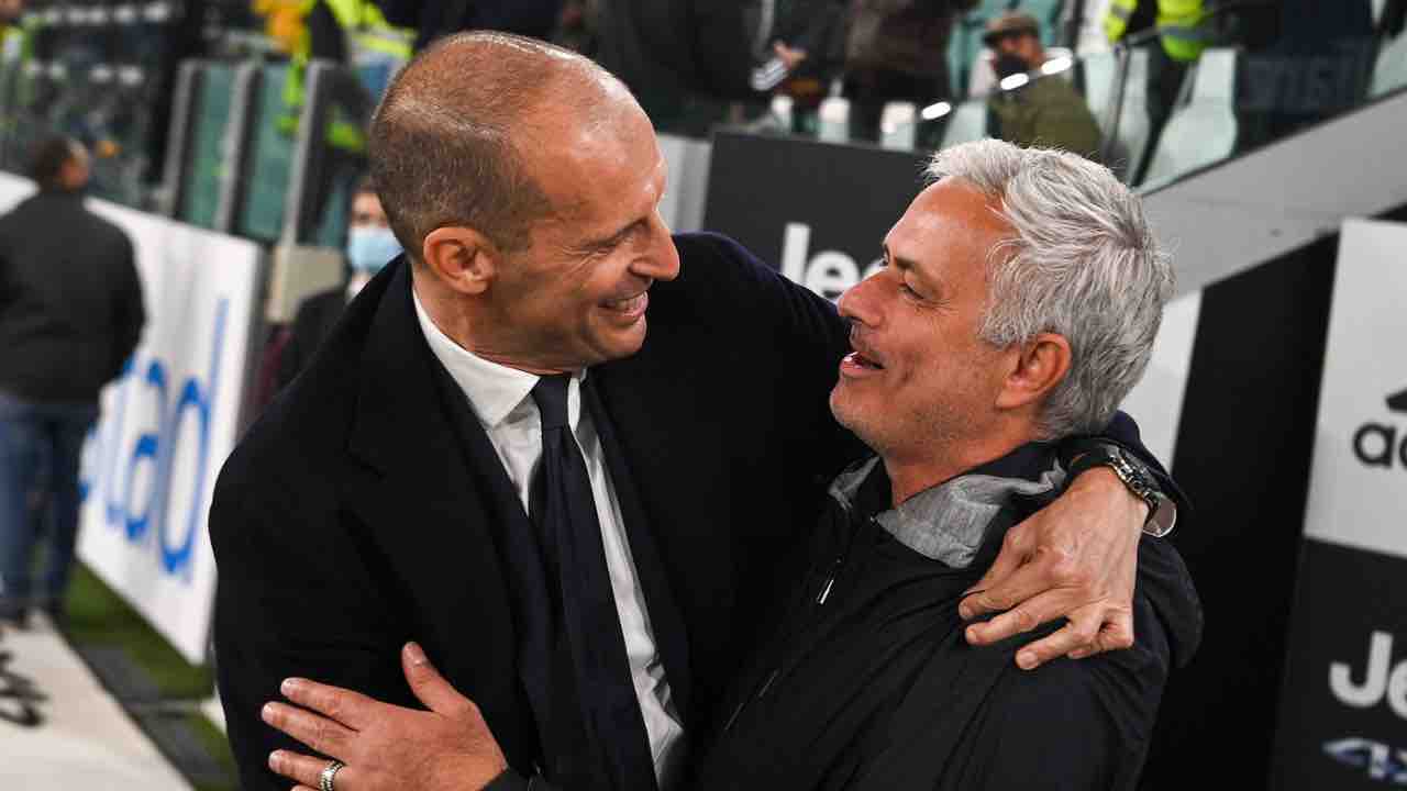 Mourinho Allegri sfida mercato Juve Roma 