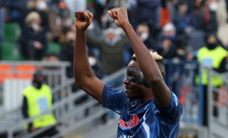 Osimhen, attaccante del Napoli 