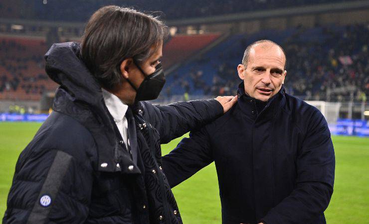 Simone Inzaghi e Massimiliano Allegri 