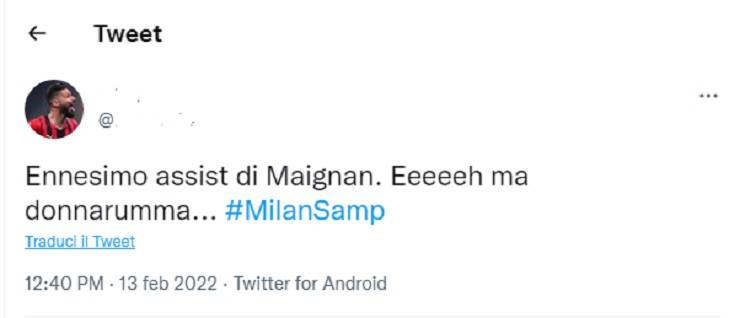Il commento di un tifoso del Milan sul confronto Donnarumma-Maignan