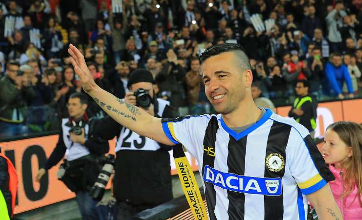 Antonio Di Natale, ex attaccante dell'Udinese disse no al Napoli