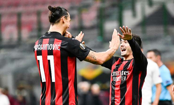 Ibrahimovic e Brahim Diaz, compagni di squadra dal 2020 