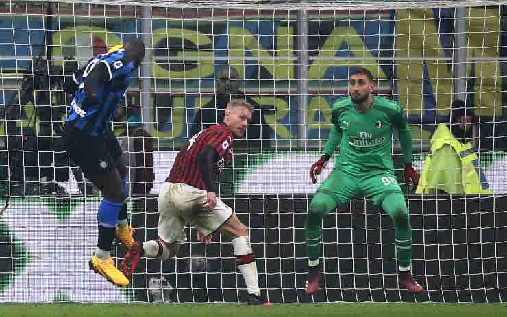 Lukaku Donnarumma derby fra Milan e Inter 